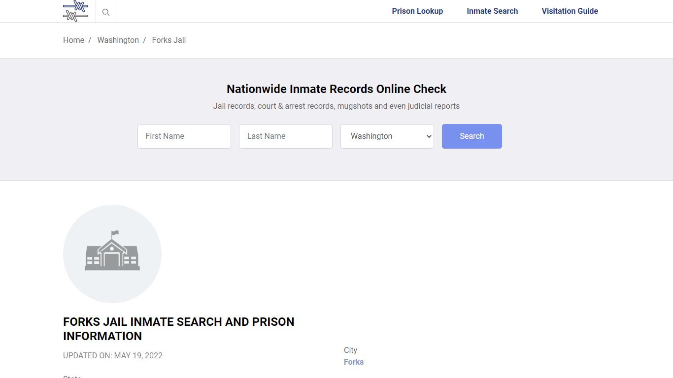 Forks Jail Inmate Search, Visitation, Phone no. & Mailing ...